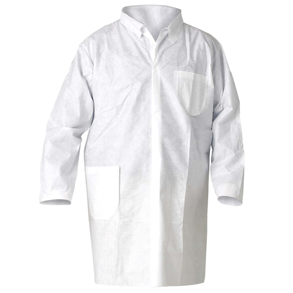 KIMBERLY-CLARK KLEENGUARD* A20 Particle Protection Lab Coat, White XL