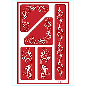 Armour Etch Over N Over Stencil, Fleurdelis ONO Fleur De Lis