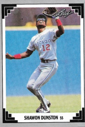 1991 Leaf Baseball Card #25 Shawon Dunston