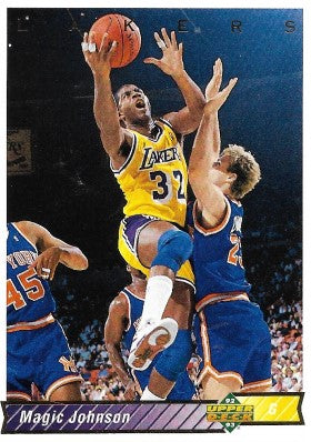 1992-93 Upper Deck Basketball Card #32a Magic Johnson