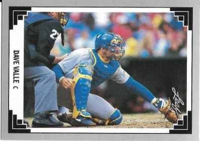 1991 Leaf Baseball Card #511 Dave Valle