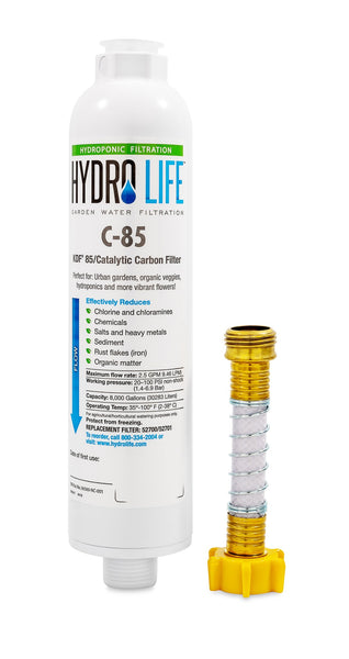 Hydro Life Hydroponics - C-85 Inline, w / Flexible Hose Protector