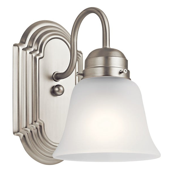 Kichler 5334NI 1 Light Wall Sconce in Brushed Nickel