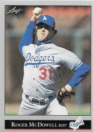 1992 Leaf Baseball Card #58 Roger McDowell