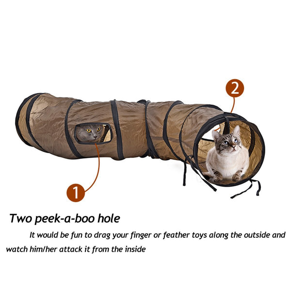 PAWZ Road Cat Toy Collapsible Tunnel for Rabbits, Kittens, and Puppies