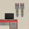Media Stix, Wall-Mountable Media Storage, 4 Pack 60 Disks