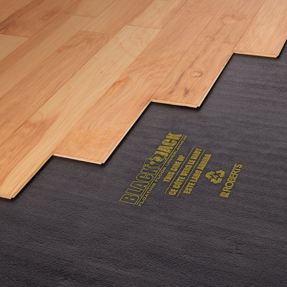 Roberts BlackJack® Underlayment Roll, 100 Feet Sq, 2.5 mm