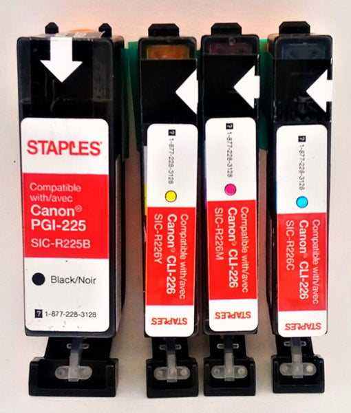 Staples Remanufactured Ink Cartridges, Canon PGI-225/CLI-226