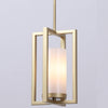 Linea Lighting Verona 1-Light Square/Rectangle Pendant, Satin Brass