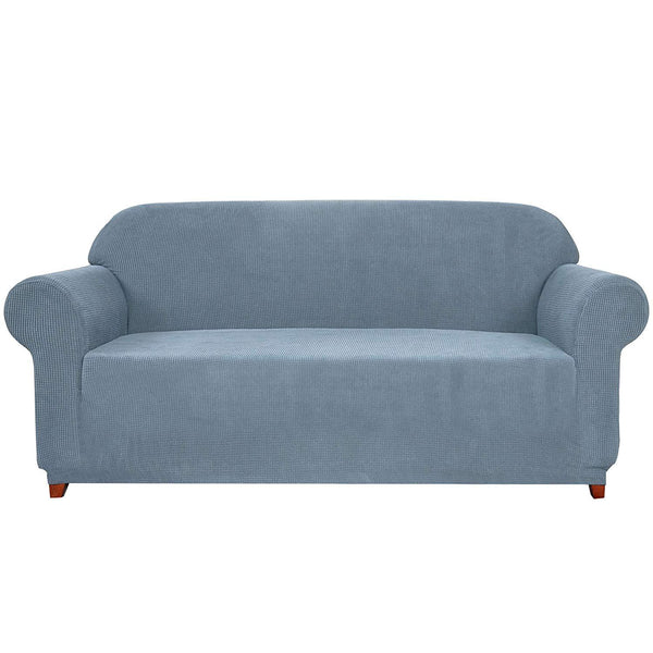 Subrtex 1-Piece Stretch Sofa Cover for Arm Chair Loveseat, Steel Blue