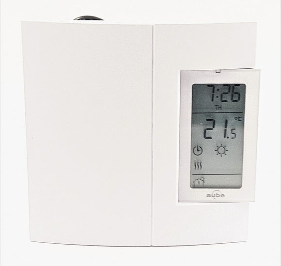Aube Technologies Electric Heating 7-Day Programmable Thermostat, White