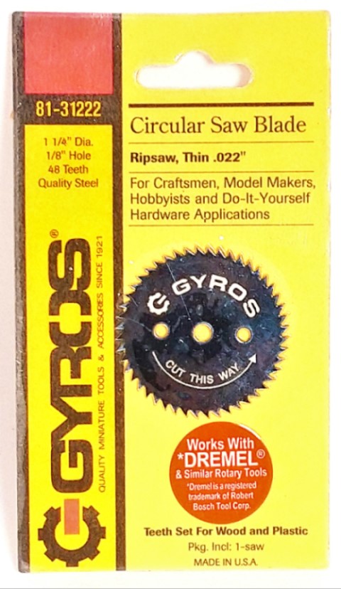 Gyros 81 31222 Ripsaw Blade, 1 1/4