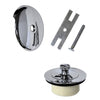 DANCO Universal Lift and Turn Bath Drain Trim Kit with Overflow Plate, Chrome