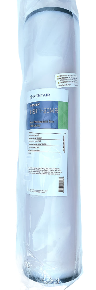 Pentair Pentek Mixed Bed Deionization Resin Water Filter Cartridge, 30 micron