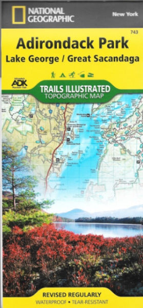National Geographic: Trails Illustrated - Lake George, Great Sacandaga: Adirondack Park