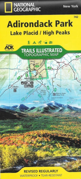 National Geographic: Trails Illustrated - Lake Placid, High Peaks: Adirondack Park