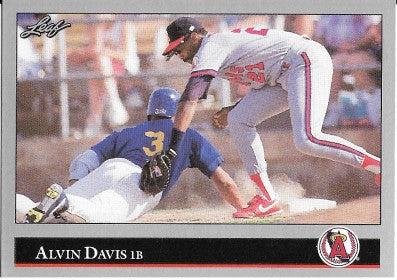 1992 Leaf Baseball Card #168 Alvin Davis