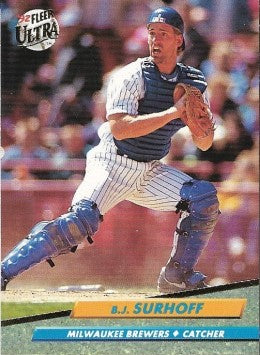1992 Fleer Ultra Baseball Card #85 B.J. Surhoff