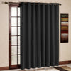 BHF Insulated Blackout Large Single Panel Curtain - Antique Bronze Grommet – Dark Grey - 100" W x 96" L W/Tie Back
