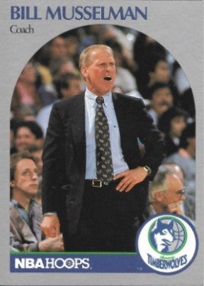 1990 NBA Hoops Basketball Card #320 Coach Bill Musselman