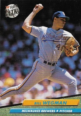 1992 Fleer Ultra Baseball Card #392 Bill Wegman