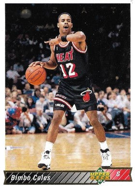 1992-93 Upper Deck Basketball Card #121 Bimbo Coles
