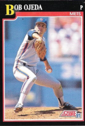 1991 Score Baseball Card #321 Bob Ojeda