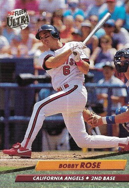 1992 Fleer Ultra Baseball Card #330 Bobby Rose