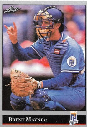 1992 Leaf Baseball Card #200 Brent Mayne