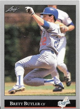 1992 Leaf Baseball Card #186 Brett Butler