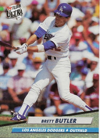 1992 Fleer Ultra Baseball Card #209 Brett Butler