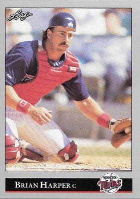 1992 Leaf Baseball Card #131 Brian Harper