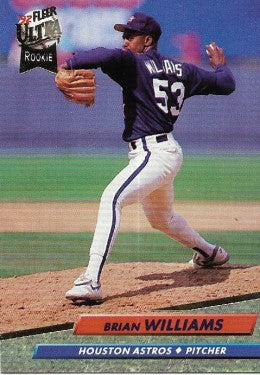 1992 Fleer Ultra Baseball Card #498 Brian Williams