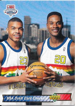 1992-93 Upper Deck Basketball Card #21 Draft Checklist Bryant Stith & LaPhonso Ellis