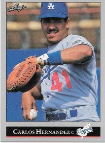 1992 Leaf Baseball Card #54 Carlos Hernandez