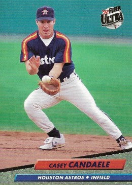 1992 Fleer Ultra Baseball Card #489 Casey Candaele