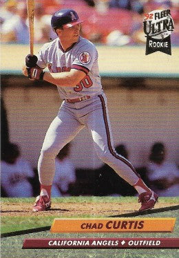 1992 Fleer Ultra Baseball Card #323 Chad Curtis