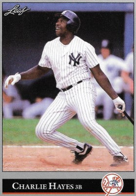 1992 Leaf Baseball Card #220 Charlie Hayes