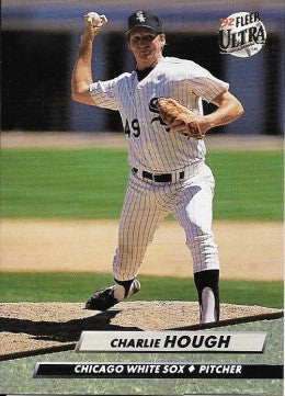 1992 Fleer Ultra Baseball Card #37 Charlie Hough