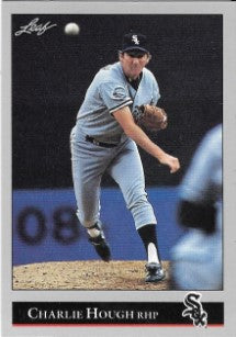 1992 Leaf Baseball Card #39 Charlie Hough