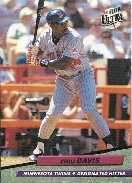 1992 Fleer Ultra Baseball Card #89 Chili Davis