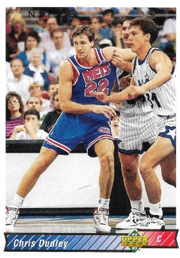 1992-93 Upper Deck Basketball Card #153 Chris Dudley