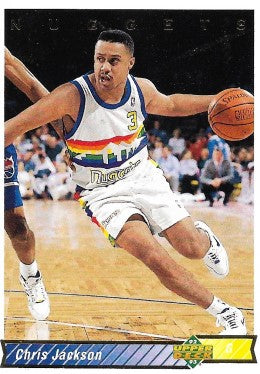1992-93 Upper Deck Basketball Card #117 Chris Jackson