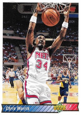 1992-93 Upper Deck Basketball Card #129 Chris Morris