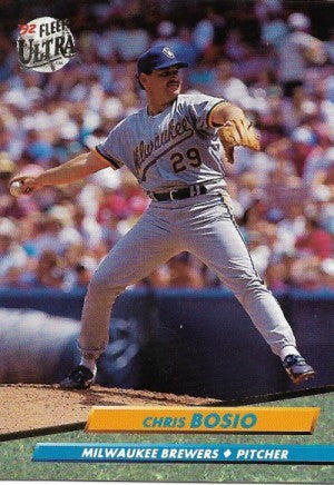 1992 Fleer Ultra Baseball Card #379 Chris Bosio