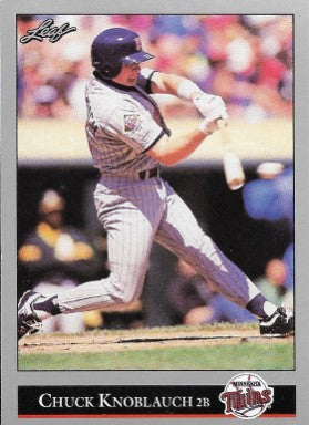 1992 Leaf Baseball Card #230 Chuck Knoblauch