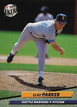1992 Fleer Ultra Baseball Card #435 Clay Parker