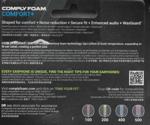 Comply Premium Replacement Foam Earphone Earbud Tips