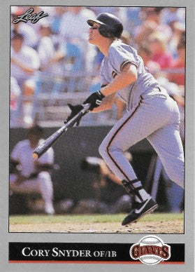 1992 Leaf Baseball Card #188 Cory Snyder