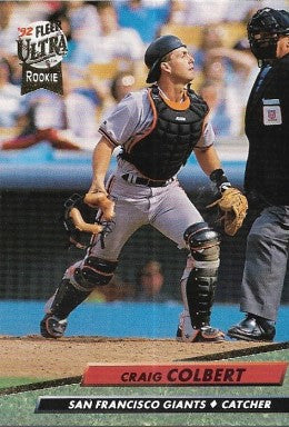 1992 Fleer Ultra Baseball Card #588 Craig Colbert